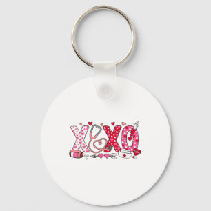 Xoxo Nurse Valentines Day Stethoscope Valentine Fo Key Ring