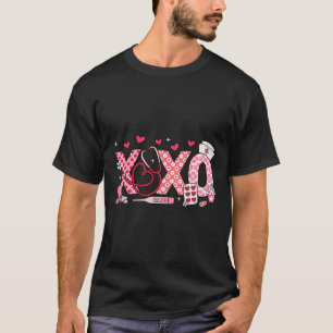 Xoxo Nurse Valentines Day Stethoscope Valentine Fo T-Shirt