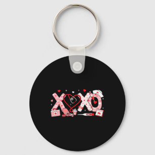 Xoxo Nurse Valentines Day Stethoscope Valentine Nu Key Ring