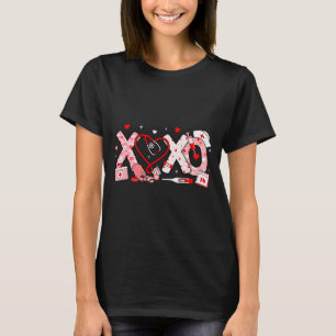 Xoxo Nurse Valentines Day Stethoscope Valentine Nu T-Shirt