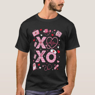 XOXO Nurse Valentines Day Stethoscope Valentine Nu T-Shirt