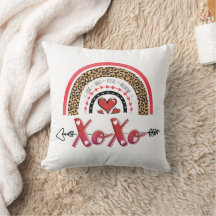 Xoxo Personalised Valentines Throw Pillow