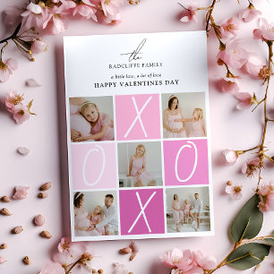 XOXO Photo Collage Valentines Holiday Card