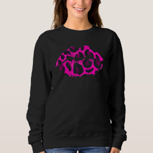 XOXO Pink Leopard Lip Valentine's Day Sweatshirt