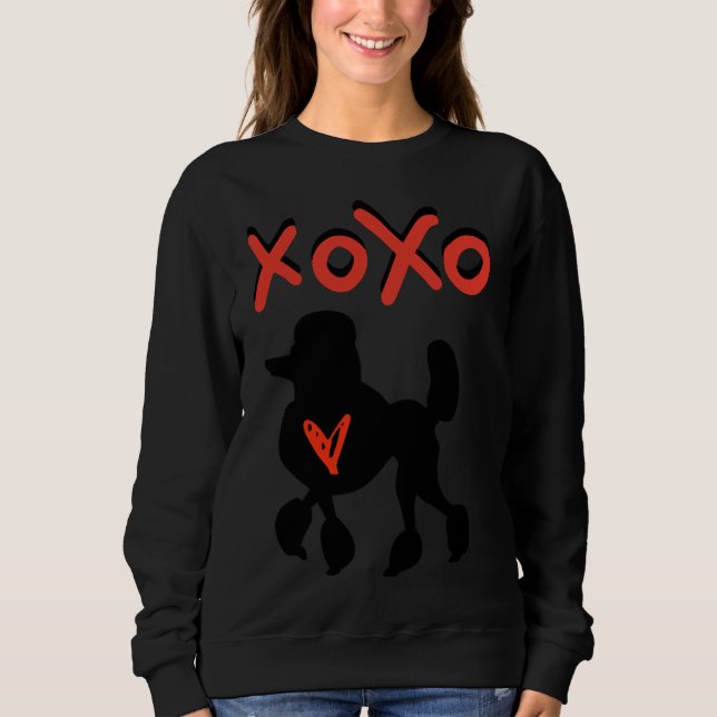 Xoxo Poodle Sweatshirt (Front)
