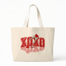 XOXO Red Glitter Hearts & Dalmatian Print Bow