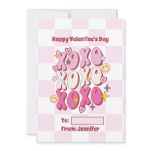XOXO Retro Valentine’s Day, Chequered Pattern