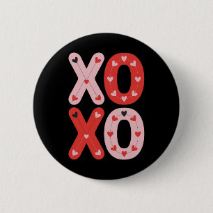 Xoxo Sweet Love Valentine Heart Romantic Valentine 6 Cm Round Badge