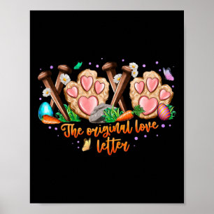 Xoxo The Orginal Love Letter Bunny Easter Day For Poster