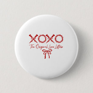 Xoxo The Original Love Letters Christian Valentine 6 Cm Round Badge