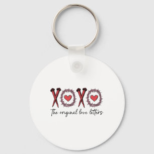 Xoxo The Original Love Letters Retro Checked Valen Key Ring