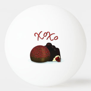 XOXO Valentine Bonbon and Chocolate Covered Cherry Ping Pong Ball