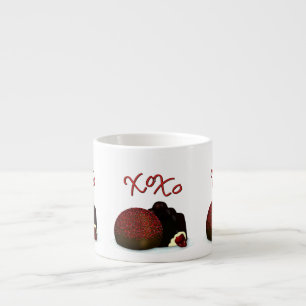 XOXO Valentine Bonbon and Dark Chocolate Espresso Cup