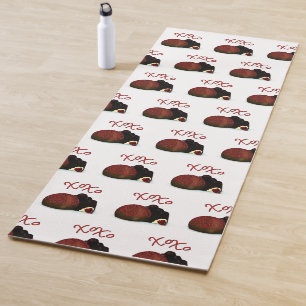 XOXO Valentine Bonbon and Dark Chocolate Yoga Mat