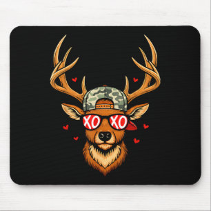 Xoxo valentine buck camo deer retro hunting boys mouse pad