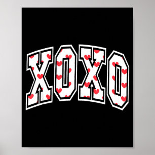 Xoxo Valentine Heart Retro Valentine For Men Women Poster