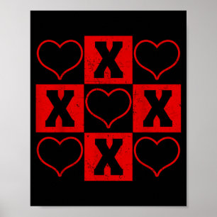 Xoxo Valentine’s Day Couple Heart Cute Valentine D Poster