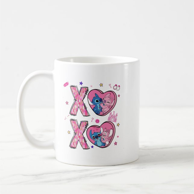 xoxo valentine stitch coffee mug (Left)