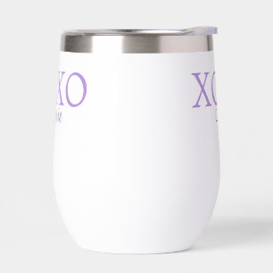 Xoxo valentine's day add name purple pastel minima