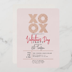 XOXO Valentine's Day Party Rose Gold