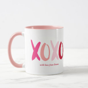 "XOXO" Valentines Day Photo Mug