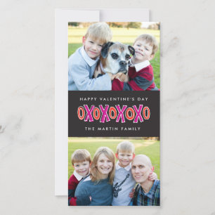 XOXO Valentine's Day Two-Photo Card