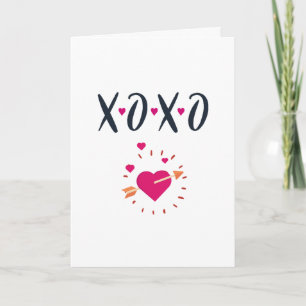 XOXO Valentin's Day Card