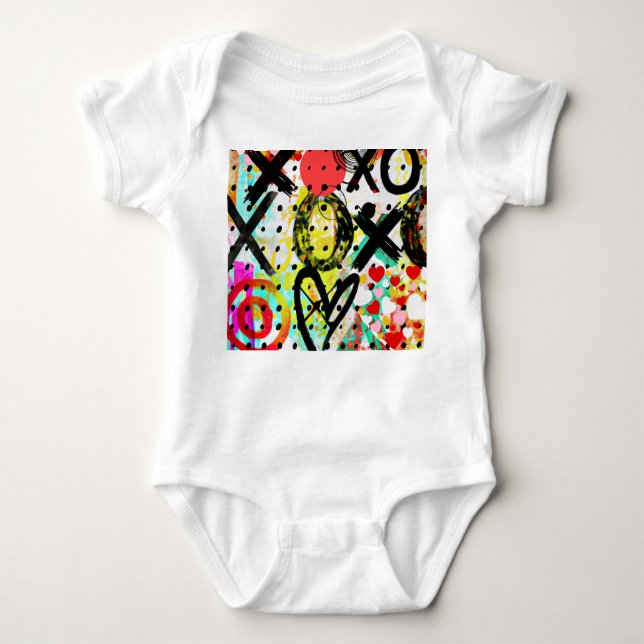 XOXOXOXOXO Collection Baby Bodysuit (Front)