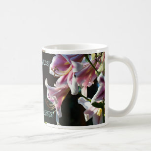 XOXXOOOX Hugs! Kisses! Pink Lily Coffe cup Mugs