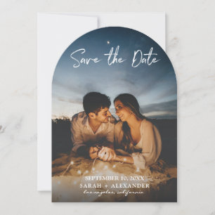 xPhoto - Handwriting Vertical Save the Date V2 Invitation