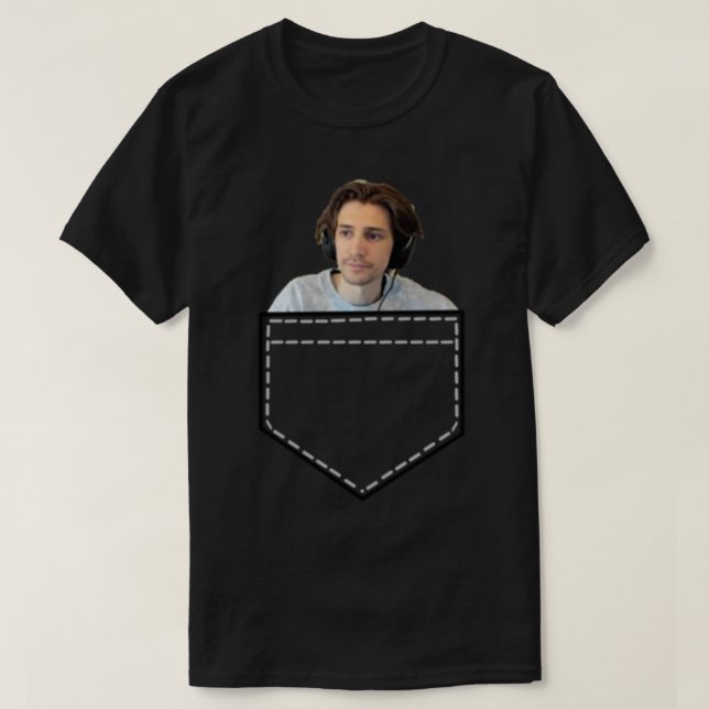 xQc in a pocket   T-Shirt (Design Front)
