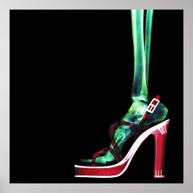 XRAY HIGH HEEL LADY SKELETON FOOT ORIGINAL POSTER (Front)