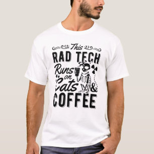 Xray Radiology This Rad Tech Runs Cats And Coffee T-Shirt