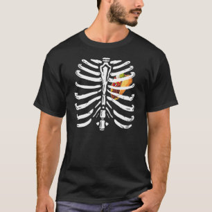 Xray Skeleton Rib Cage Tacos Halloween Costume T-Shirt