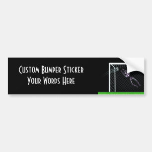 XRAY SKELETON SOCCER GOALIE ORIGINAL BUMPER STICKER