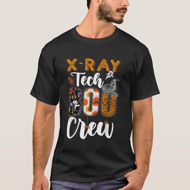 XRay Tech Boo Crew XRay Technician Halloween Match T-Shirt (Front)