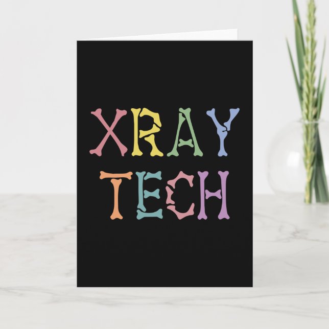 Xray Tech X-ray Technologist gifts Card (Front)