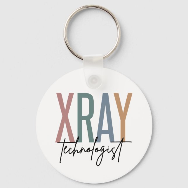 Xray Tech X-ray Technologist Multicolored gifts Key Ring (Front)