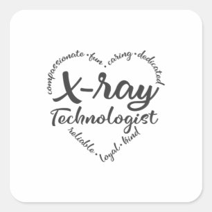 Xray tech, X-ray technologist Square Sticker