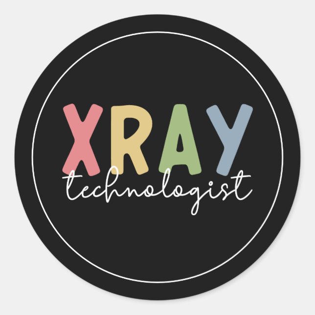 Xray Technologist X-ray Tech Radiology Tech Gifts Classic Round Sticker (Front)
