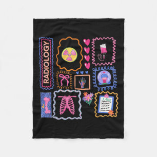 Xray Technologist Xray Tech Radiologic Technologis Fleece Blanket