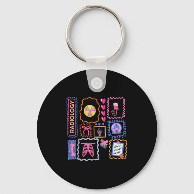 Xray Technologist Xray Tech Radiologic Technologis Key Ring (Front)