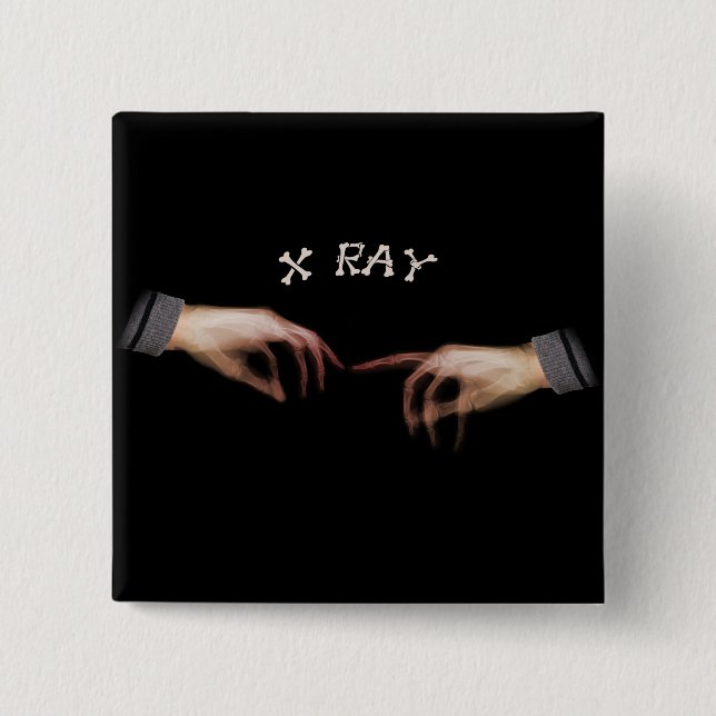 XRAY TOUCH REMINISCENT OF LEONARDO DAVINCI 15 CM SQUARE BADGE (Front)