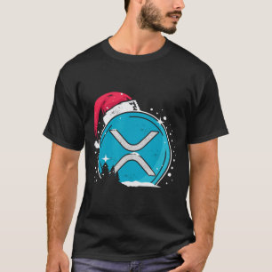 Xrp Christmas Hat Moonshot Ripple Crypto Merch To  T-Shirt
