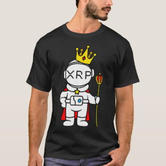 XRP Coin Crypto Currency to the Moon Astronaut  T-Shirt