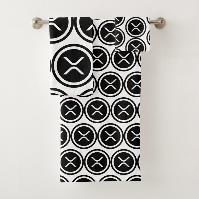 XRP Coin Logo Bath Towel Set (Insitu)