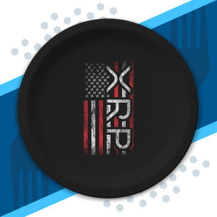 XRP Crypto Cryptocurrency American Flag Meme Paper Plate
