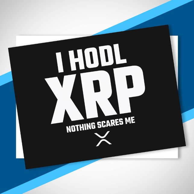 XRP Crypto Cryptocurrency Hodl XRP Funny Quote Postcard (Creator Uploaded)