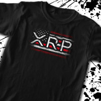XRP Crypto Currency Cryptocurrency American Flag