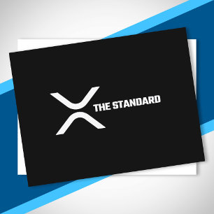 XRP Crypto Meme Cryptocurrency The Standard Quote Postcard